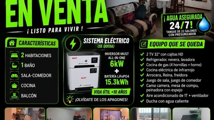 Vivienda de 2 habitaciones en La Coronela, La Lisa — foto 1 de 7