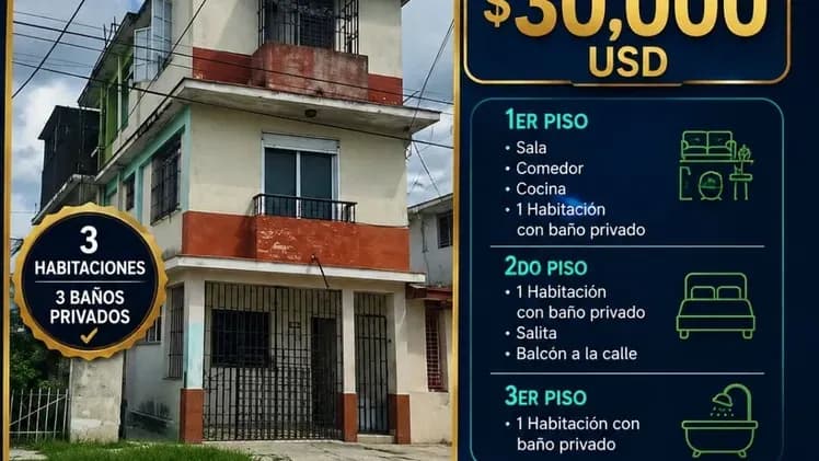 Vivienda de 3 habitaciones en Sevillano, Diez de Octubre