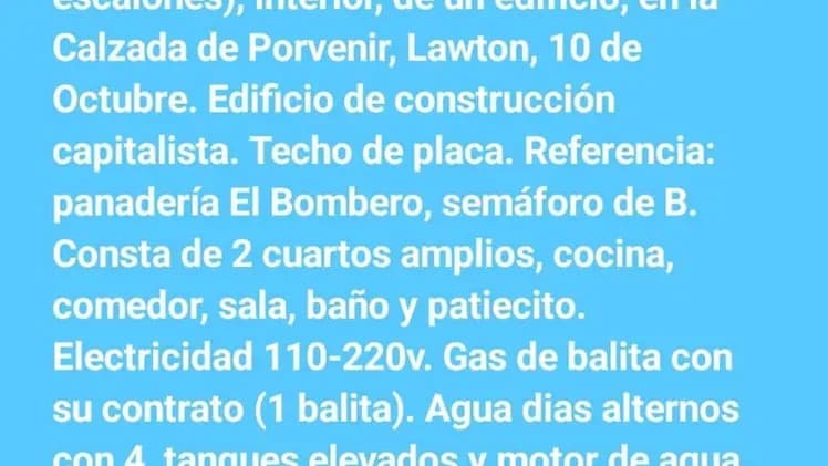 Vivienda de 2 habitaciones en Lawton, Diez de Octubre — foto 7 de 7