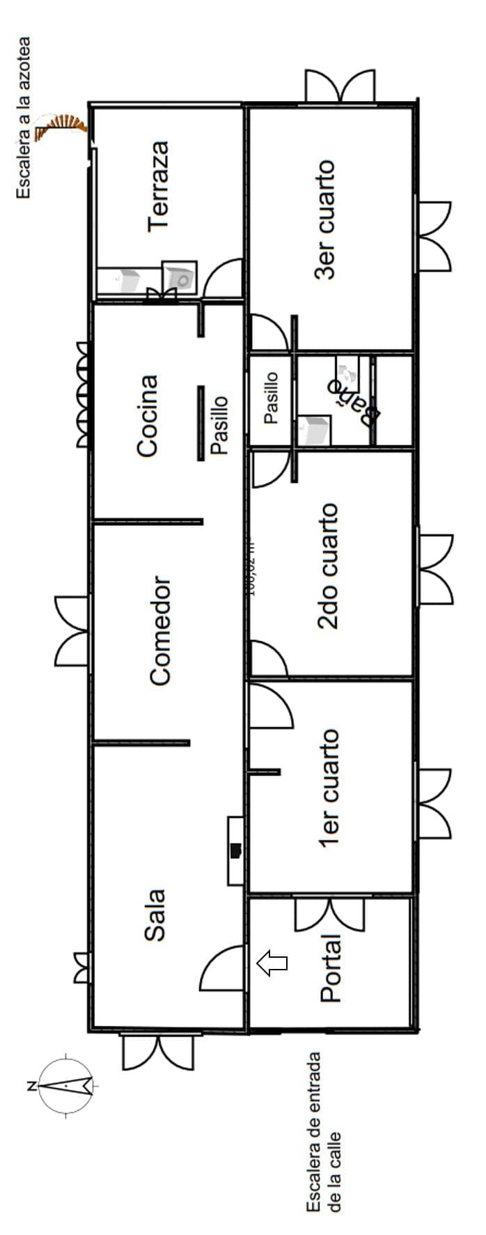 Casa de 3 habitaciones en El Hueco, La Lisa — foto 10 de 10